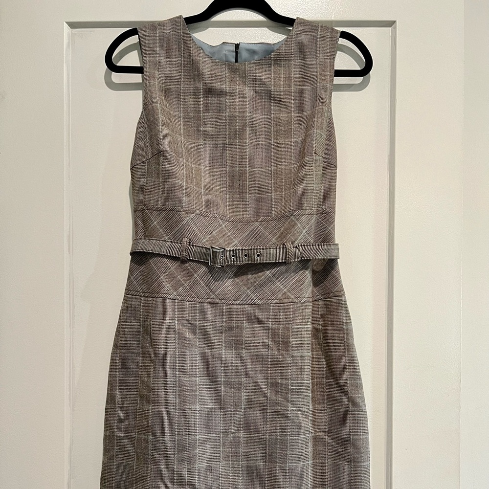 Wool plaid dress